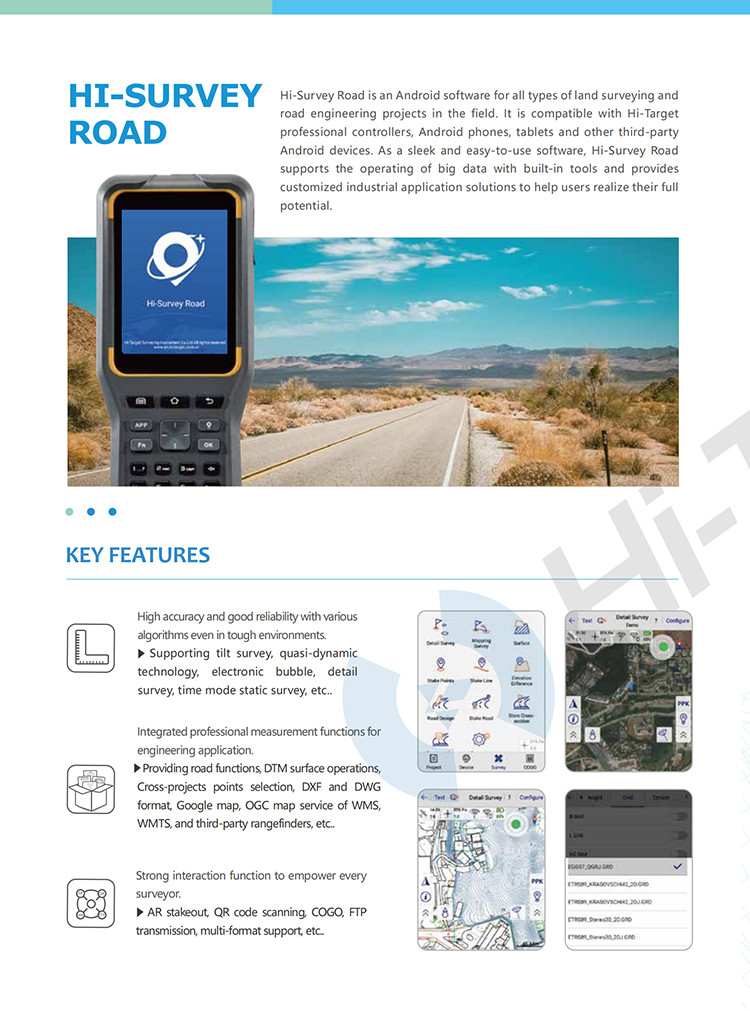 Multi Star System Core GPS 800 Channels Base And Rover GNSS Receiver Non-Condensing Hi-Target V200 RTK GNSS