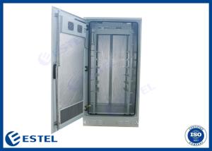 Quality 1500W 32U Weatherproof Outdoor Telecom Cabinet Galvanized Floor Mount wholesale