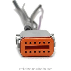 Quality OEM Color KH-031503 Female-male 2-12pin CN FUJ KEHAN Electrical Cable Connector Brass Adapter wholesale