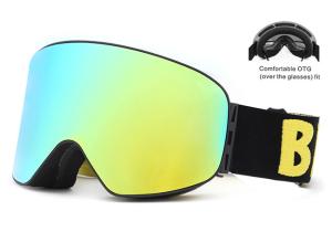 Quality Winter Sports Rimless Mirrored Ski Goggles Two Ways Smooth Venting OEM Service wholesale