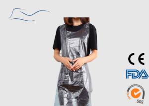 Quality 10G Water Resistant Apron , Belt On Waist Disposable White Plastic Aprons wholesale
