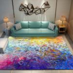 MOQ ONE Piece Printing outdoor kids Area play rug cheaper price polyester