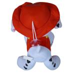 Red Hat Christmas Stuffed Dog , Customized Christmas Dog Stuffed Animal