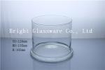 high quality clear glass candle jar
