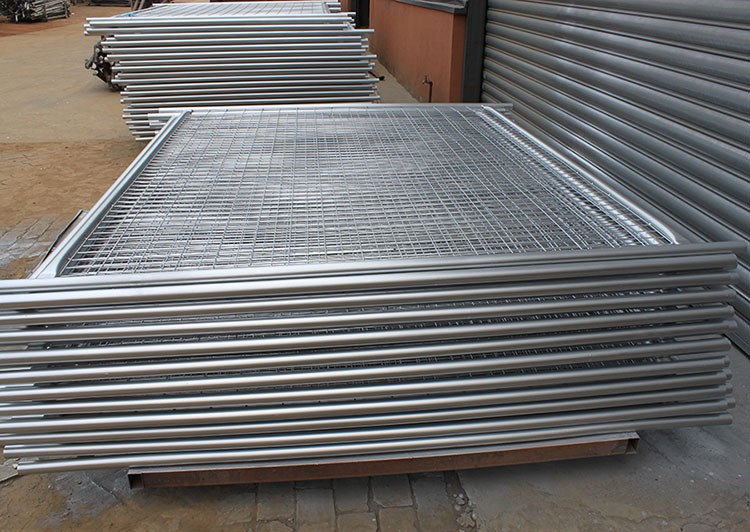 Mobile Construction Fence Height1.8m*Width3.0m Mesh 50mm*100mm HDG 275.sqm 38mm pipes with middle brace