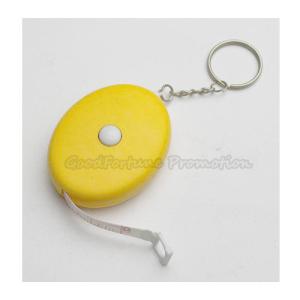 Quality Hot Sale Promotional printed logo egg shape cloth measurement tape keychain keyrings gift wholesale