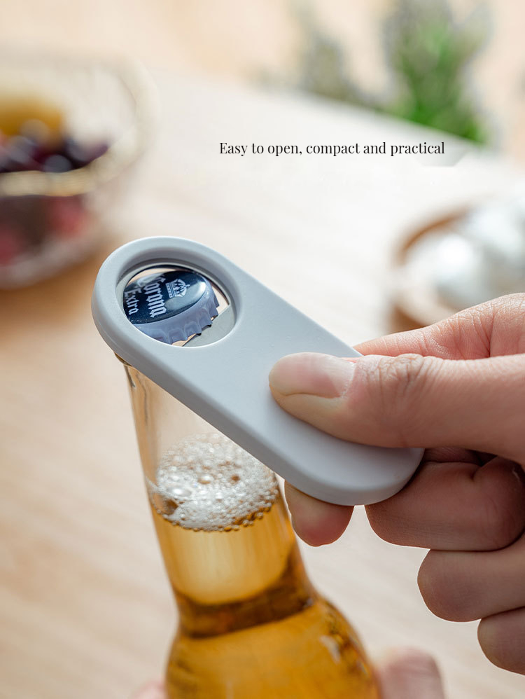 Customizable Logo Magnetic Stainless Steel Can Bottle Opener for Smooth Operation in Kitchen