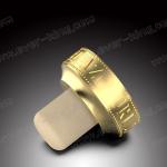White Polymer Stopper Lid For Wine Liquor Glass Bottle Cap