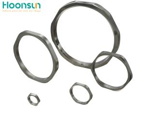 Quality Metallic Standard Hex Lock Nut Nickel Plated Brass For Tightening Cable Gland wholesale