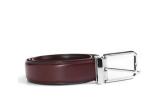 Brown 140CM Mens Leather Dress Belt With Alloy Pin Buckle