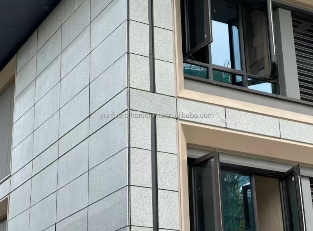 Flamed Chinese Modern Granite Material Muretto Stone for Villa Building Wall Cladding