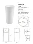 Non Porous Bathroom Sinks And Vanities / Contemporary Pedestal Sink Anti Leak