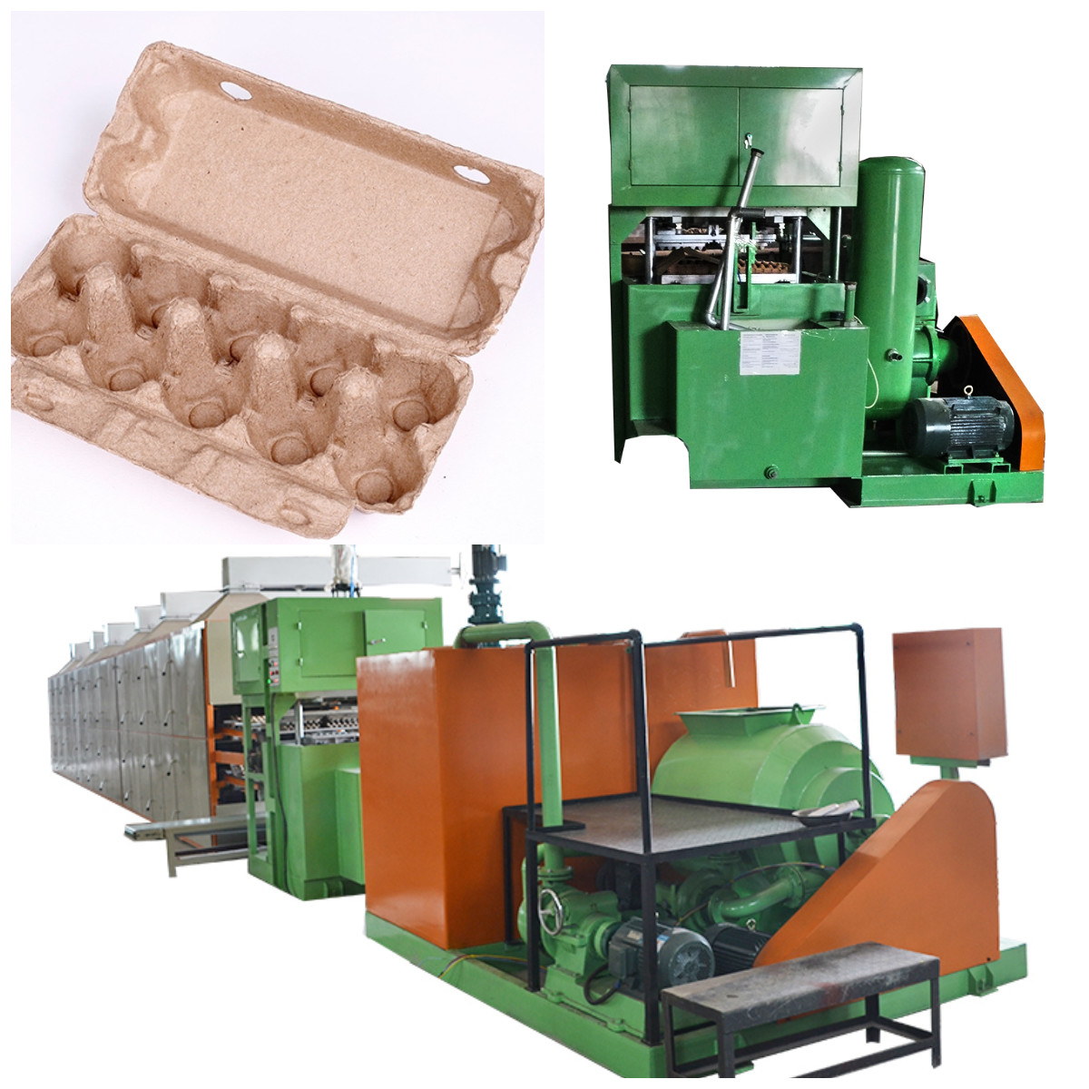 20KW Egg Carton Making Machine Aluminum Molds Egg Tray Machine