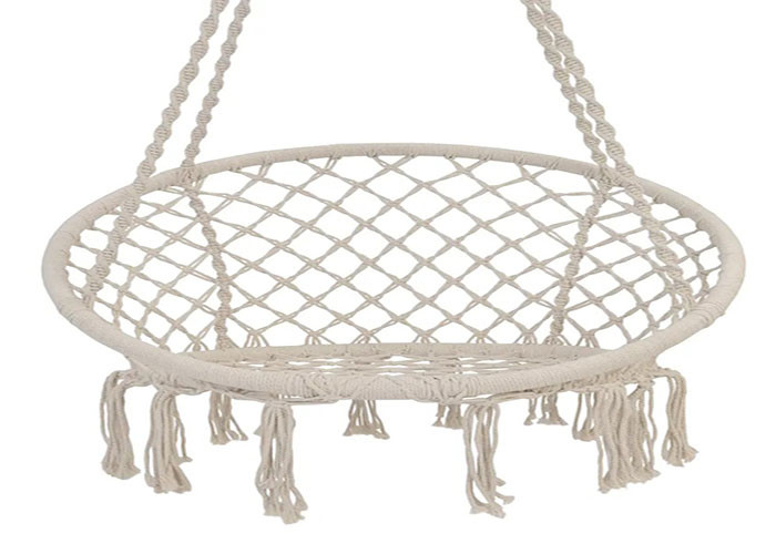 Custom Cotton Hammock With Net Outdoor Garden Patio Swing Hanging Chair