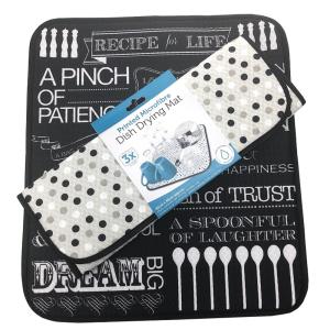 Quality All Polyester Decorative Absorbent Dish Drying Mat For Dish Racks wholesale