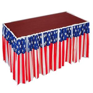 Quality Disposable Party Event Supplies , National Flag Style Party Table Skirt wholesale