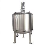 Industrial Stainless Steel Cylindrical Shape Double Jacketed Mixer Tank With