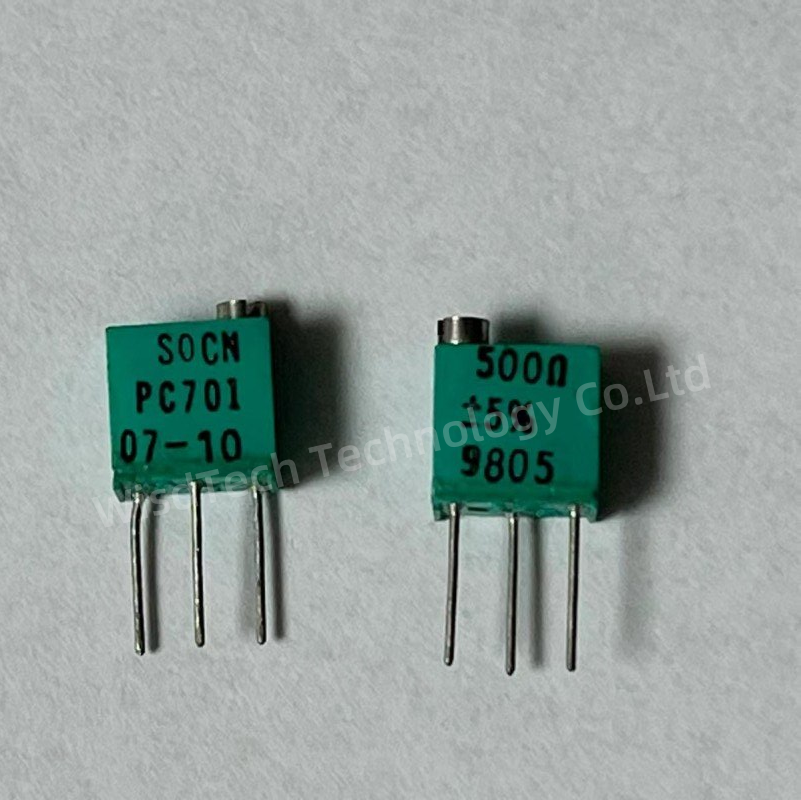 Y4053500R000J0L Trimmer Resistors - Through Hole 500ohms 1/4w 5% 6.35mm sq seal