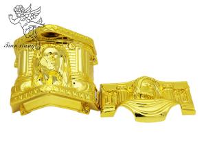 Quality American Style Coffin Accessories , Casket Corner Plastic Coffin Fittings With Iron Tubesv wholesale