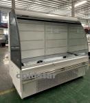 Supermarket Front Open Vertical Cooler Air Curtain Food Refrigeration Display