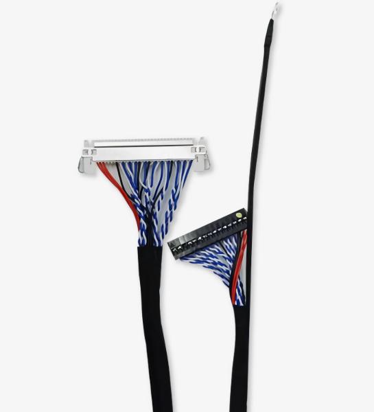 Cheap UL VW-1 Rated 1-5m LVDS Display Cable with AWG26-28 Copper Conductor for sale
