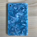 Plastic Blue 2.5-15mm Pearl Acrylic Sheets Decorative SGS For Cutting Board