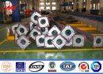 Single Arm 3mm Galvanized Steel Poles , Anti - Corrosion Outdoor Light Pole