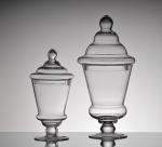 hand blow glass jar for candy or display flower doll european style with cover