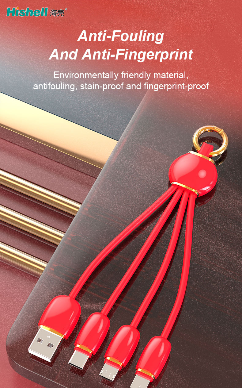 Anti Oxidation Colored Mobile Phone USB Cables Multipurpose Length 15cm