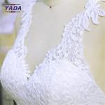 Women slim fit v neck alibaba lace sexy bridal mermaid dress patterns wedding