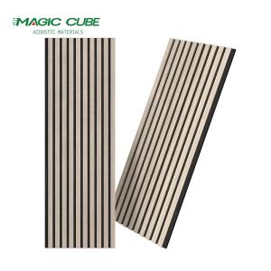 Quality Modern Wood Vertical Sound Absorption Board Slat Akupanel Hout For Auditorium wholesale