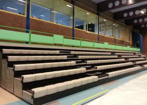 Quality Powered Telescopic Arena Stage Seating With Anatomically Contoured Seat Surface wholesale