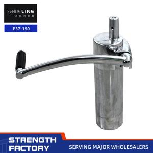 Quality Professional Barber Chair Base With Chrome Plating Surface Treatment Single Arm 150 Trips Lift Oil Pump wholesale