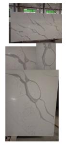 Quality Nebulous Calacatta Quartz Stone For Kitchen Countertop Surface wholesale