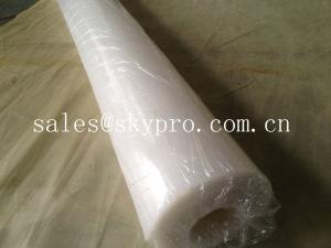 Quality FDA approved food grade rubber sheet roll support white / beige color. wholesale