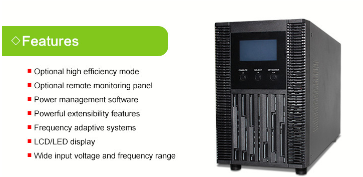 1.6KW High Frequency Online UPS 2KVA Long Time Backup Ups For Computer