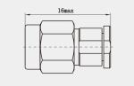 Waterproof K2.92mm Male Stainless Steel RF Coaxial Connector Plug with
