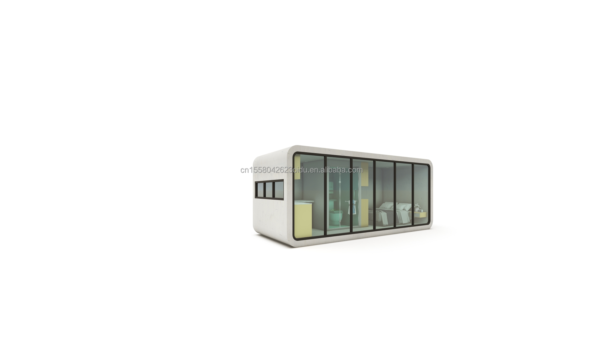 Customized Color Steel Frame Prefabricated Mobile Clothing Store with Galvanized Steel Bending