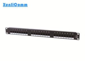 Quality utp cat5e 24 port 1u 19inch rj45 network patch panel wholesale