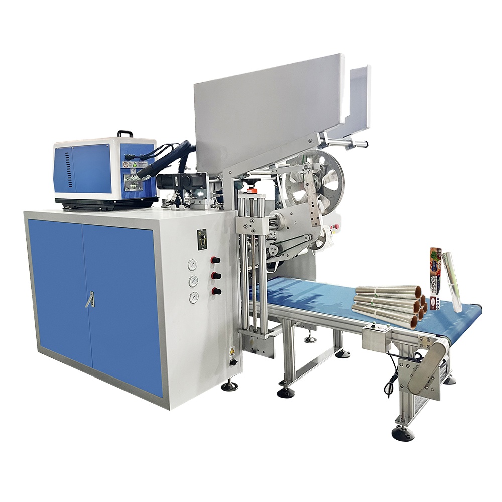 20-40pcs/min Output 6 Shafts Aluminum Foil Baking Paper Rewinding And Cutting Machine