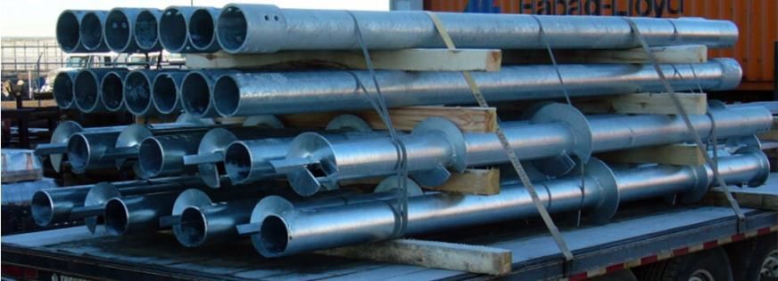 Helical Anchor Screw Piles Solar Photovoltaic Brackets