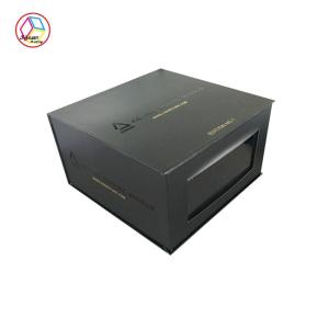 Quality Large Rigid Cardboard Magnetic Closure Gift Box Navy Fancy Paper wholesale