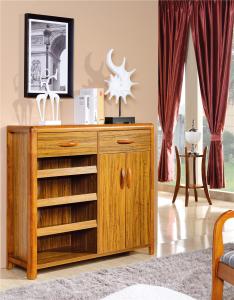 Quality modern solid wood shoe rack cabinet furniture wholesale