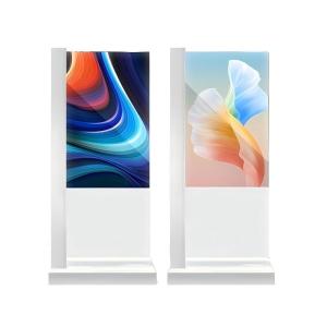 China 55 Inch Interactive Touch Advertising Screen Smart Transparent Oled Display for Exhibition Jewelry Luxury Display on sale
