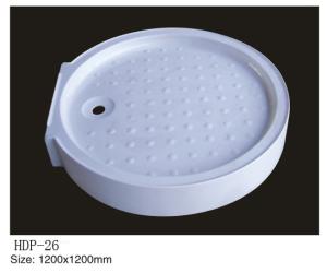Quality Acrylic shower tray, shower basin,acrylic shower base HDP-26 1200X1200 wholesale