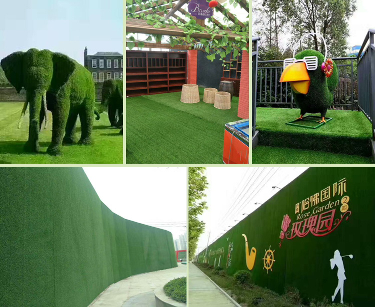 Crumb Rubber Green Roof Grass / Landscape Outdoor Synthetic Putting Green