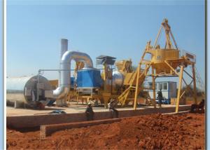 Quality 170KW Mobile Hot Drum Mix Asphalt Plant , 5M3 Aggregate Hopper Concrete Mixing Plant wholesale
