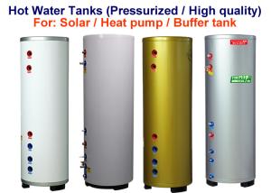 Quality Vertical Hot Water Storage Tank 0.6 Mpa / 600 Kpa Rated Working Pressure wholesale