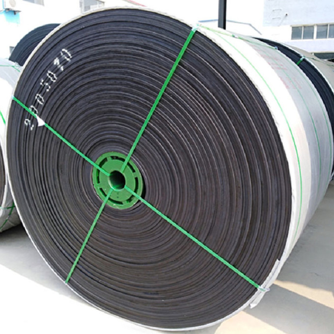 600mm EP200 Black Polyester High Strength Conveyor Belts Wear Resistant Heavy Load
