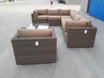 Sectional All Weather Rattan Furniture Wicker Patio Sofa Set Comfortable Cushion